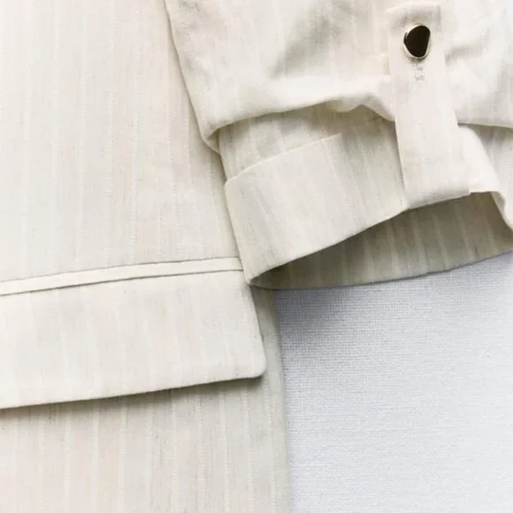 ZARA BLAZER WITH ROLLED-UP SLEEVES - Picture 8 of 8